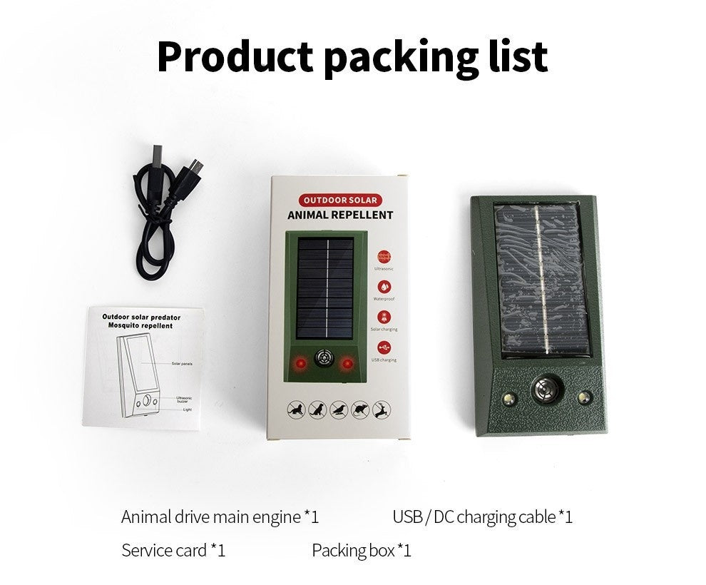 Ultrasonic Bird Dispeller Outdoor Waterproof Electronics